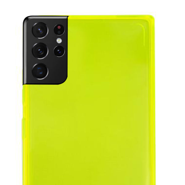 Square Box Skin Neon Green Samsung S21 Ultra