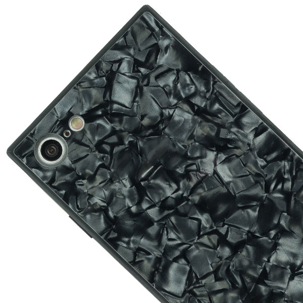 Marble Pearl Black Square Case Iphone 7/8 SE 2020