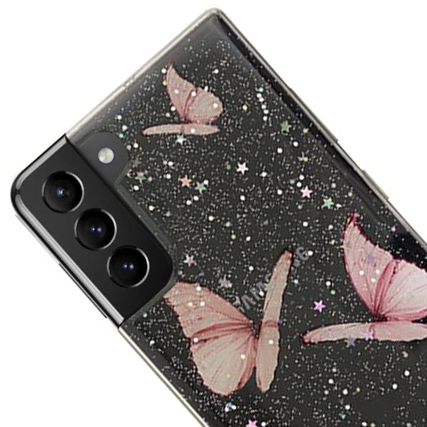 Butterflies Pink Samsung S21 Plus