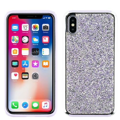 Hybrid Bling Purple Case Iphone 10/X/XS - Bling Cases.com
