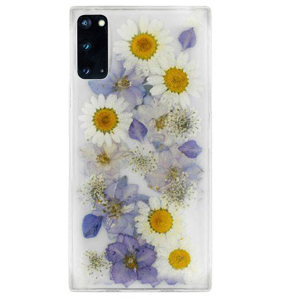 Real Flowers Purple Case Samsung S20