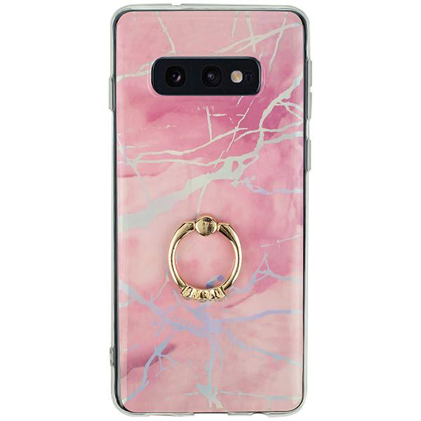 Marble Pink Ring Case Samsung S10E