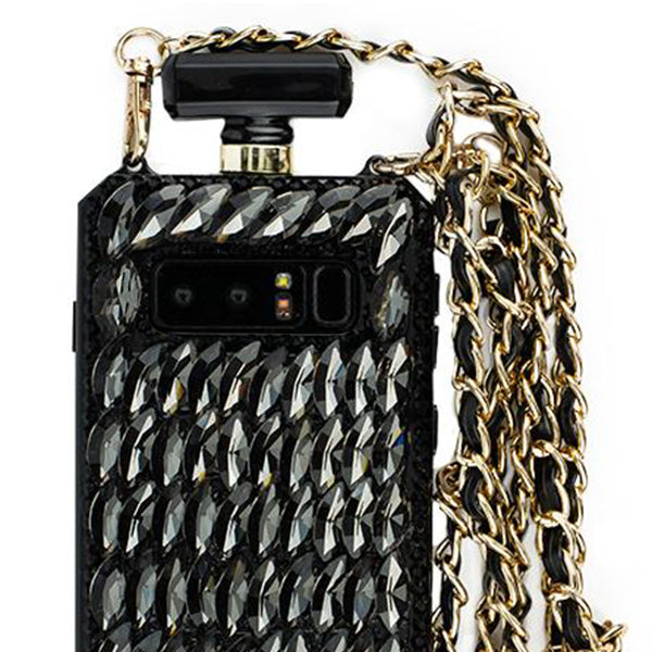 Handmade Bling Black Bottle Case Samsung Note 8