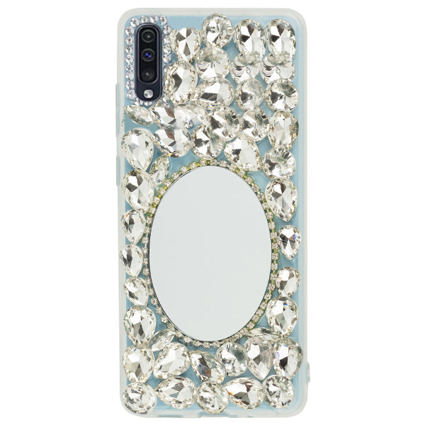 Handmade Mirror Silver Case Samsung A50
