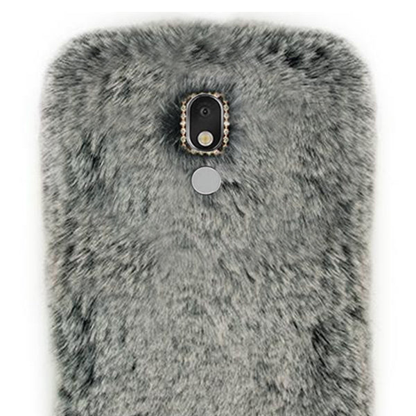 Fur Case Grey LG Stylo 5