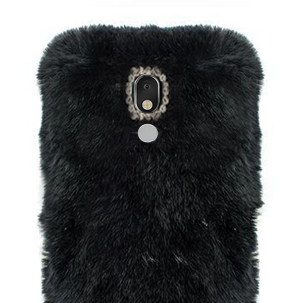 Fur Case Black LG Stylo 5
