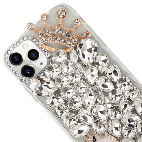 Handmade Bling Silver Fox Case  IPhone 12/12 Pro