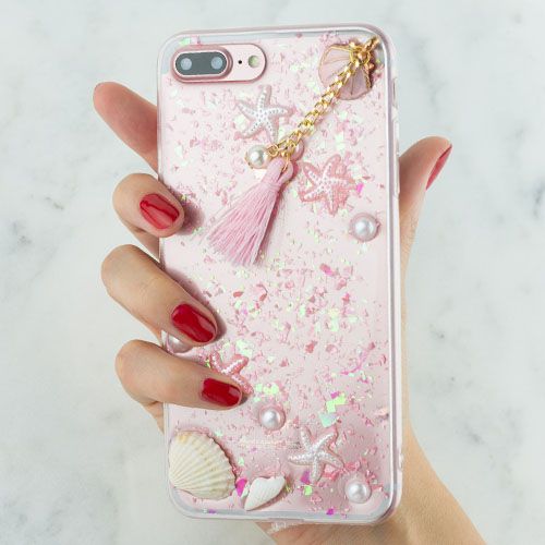 Seashells Clear Case Iphone 10/X/XS - Bling Cases.com