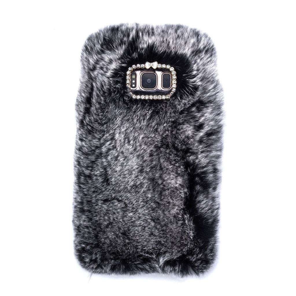 Fur Grey Case Samsung S8 Plus - Bling Cases.com