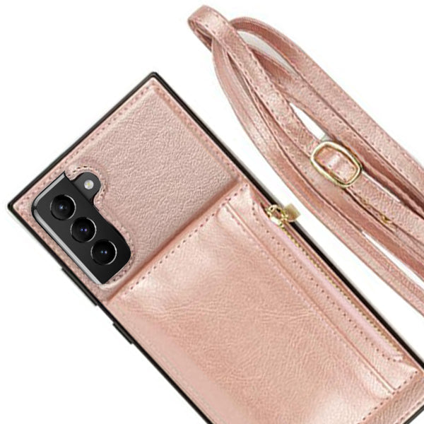 Crossbody Pouch Rose Gold Case Samsung S22