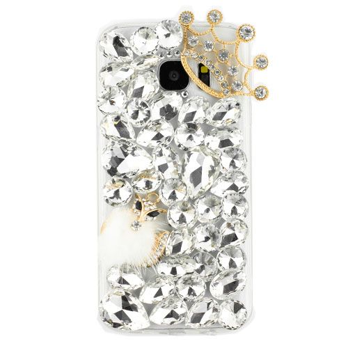 Handmade Fox Silver Bling Case Samsung S7 - Bling Cases.com