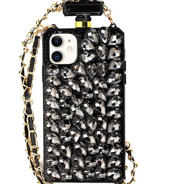 Handmade Bling Black Bottle Case Iphone 11